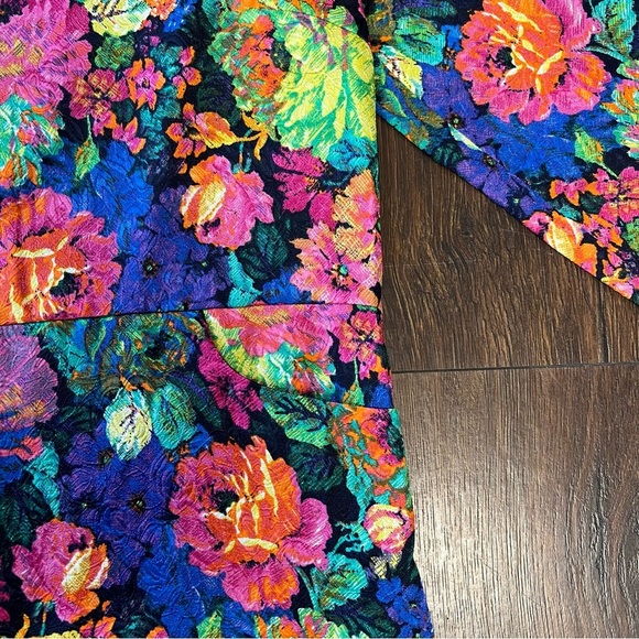 🆕 HD in Paris Front Pockets Tropicalist Shift Dress SZ LG - Picture 7 of 8